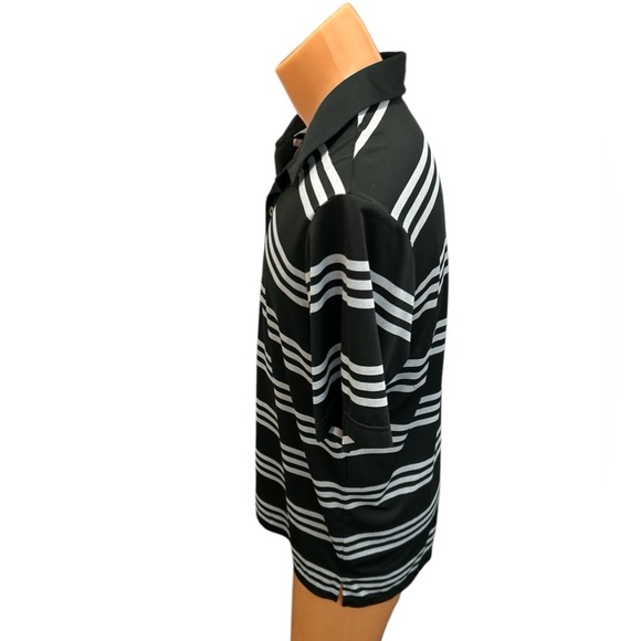 ADIDAS MEN'S GOLF PERFORMANCE STRIPED POLO SHIRT LARGE SOFT
MOISTURE WICKING EUC - Picture 5 of 9